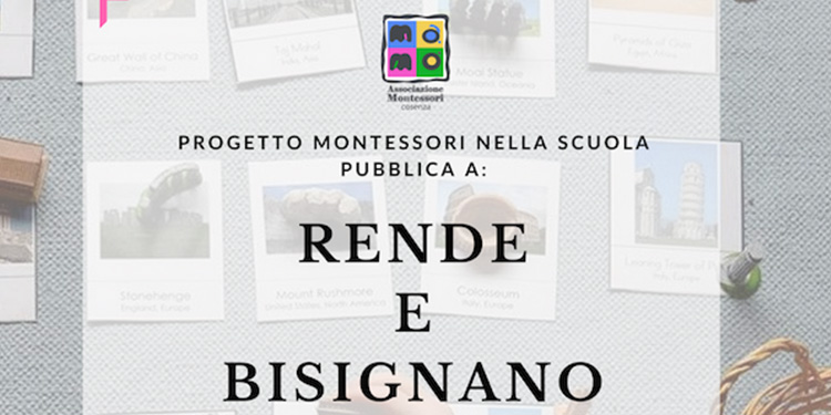 Progetto Montessori nella scuola pubblica a Rende e Bisignano