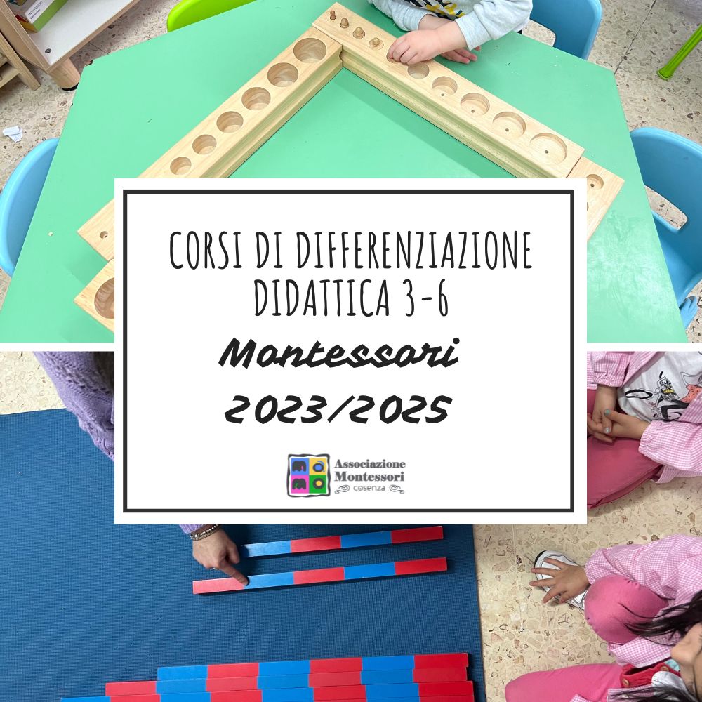 Corsi di specializzazione Montessori 3-6 anni